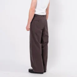 [HATCHINGROOM] WIDE CURVE TROUSERS _ CHARCOAL