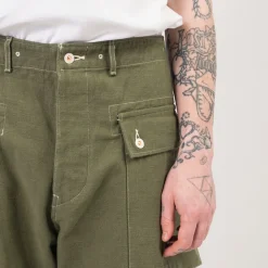 [HERILL] HL DENIM M44 TROUSERS _ OLIVE DRAB
