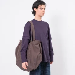 [999HUMANITY] AV RIBSTOP TOTE BAG _ WASHED CHARCOAL