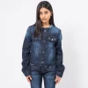 [999HUMANITY] DAMAGED FEATHER DENIM JACKET _ INDIGO ONE WASH