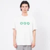 [999HUMANITY] EVD LOGO HALF T-SHIRTS _ OFF WHITE