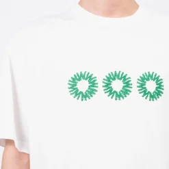 [999HUMANITY] EVD LOGO HALF T-SHIRTS _ OFF WHITE
