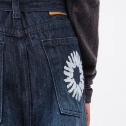 [999HUMANITY] MAXI BELTED DENIM SKIRT _ INDIGO ONE WASH