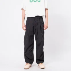 [999HUMANITY] NYLON EASY PANTS _ BLACK