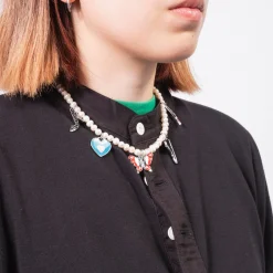 [52HZ LAB] MIXED VINTAGE CHARMS WITH FRESHWATER PEARL NECKLACE