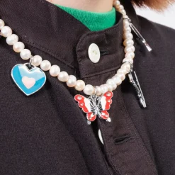 [52HZ LAB] MIXED VINTAGE CHARMS WITH FRESHWATER PEARL NECKLACE