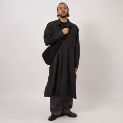 [J.L-A.L] EMULATE COAT _ SHUNGITE BLACK