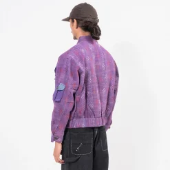 [KARTIK RESEARCH] SS25-17 BOMBER JACKET _ PURPLE
