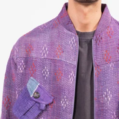 [KARTIK RESEARCH] SS25-17 BOMBER JACKET _ PURPLE