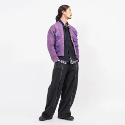 [KARTIK RESEARCH] SS25-17 BOMBER JACKET _ PURPLE