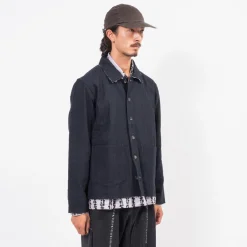 [KARTIK RESEARCH] SS25-01 CROPPED JACKET REVERSIBLE _ ECRU