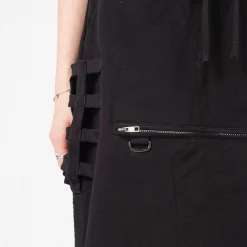 [LEH] 1031 SWEAT LAYERED EASY PANTS _ BLACK