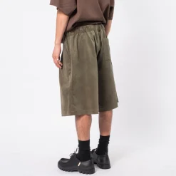 [MERELY MADE] MERELY MICRO CORDUROY SUPER COMFY SHORTS _ OLIVE KHAKI