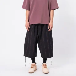 [MERELY MADE] MERELY MULTI STRIPE JACQUARD INDIAN PANTS _ STRIPE BLACK