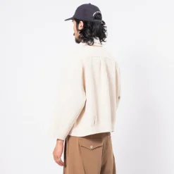[MERELY MADE] MERELY PREMIUM INDIAN CROPPED SHIRTS _ IVORY