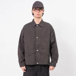 [MOIF] OVER WORK JACKET _ CHARCOAL
