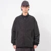 [MOIF] WIDE DOG EAR JACKET _ BLACK