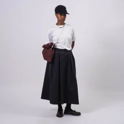 [NANAMICA] CROSS BODY DUFFEL BAG _ MAHOGANY
