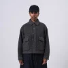 [NANAMICA] WINDSTOPPER SLIVER KNIT JACKET _ HEATHER GREY