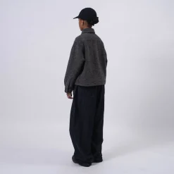 [NANAMICA] WINDSTOPPER SLIVER KNIT JACKET _ HEATHER GREY