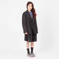 [OPEN YY] WASHED JACKET _ BLACK
