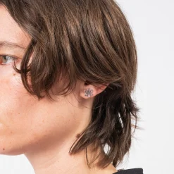 [PAM] LUNACY OUTLINE GESTURE STUD _ SILVER