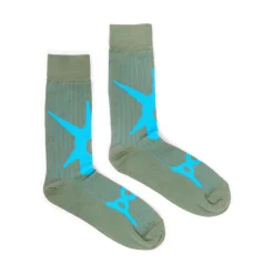 [PAM] SPIKE DRESS SOCK _ GREEN/BLUE