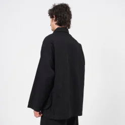 [PORTER CLASSIC] CLASSIC DENIM MIL-SHIRT JACKET _ BLACK