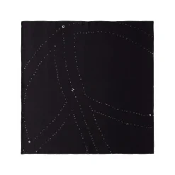 [PORTER CLASSIC] SILK SCARF PEACE MOTIF _ BLACK