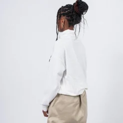 [RHODOLIRION] PS1085 SWALLOW EMB. TURTLE NECK TEE _ A-WHITE