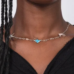 [RHODOLIRION] PS1144 SWALLOW MOTIF NECKLACE _ CRAZY