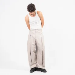 [SAGE NATION] BOX PLEAT TROUSER _ MUTED LILAC