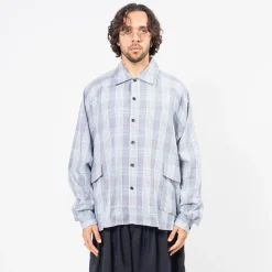 [SILLAGE] BIG POCKET OVERSHIRT DEAD STOCK _ GLEN CHECK