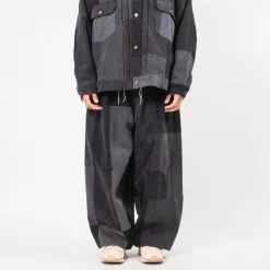 [SILLAGE] CIRCULAR PANTS BLACK DENIM _ EIGHT