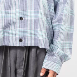 [SILLAGE] RIB BLOUSON DEAD STOCK _ GLEN CHECK