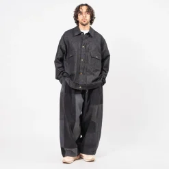 [SILLAGE] TRUCKER JACKET _ BLACK DENIM ONE WASH