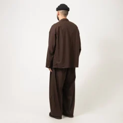 [SILLAGE] VESTE TWO BUTTON _ BROWN