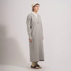 [SNOW PEAK] COTTON DOBBY HERRINGBONE DRESS _ BDG