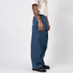 [STORY MFG] LUSH PANTS _ INDIGO DENIM WONKY-WEAR