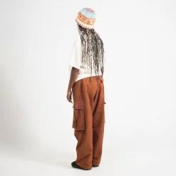[STORY MFG] PEACE PANTS _ BARK BROWN SLUB