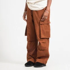 [STORY MFG] PEACE PANTS _ BARK BROWN SLUB