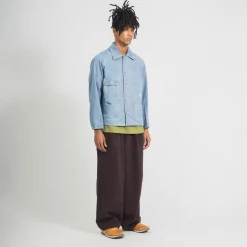 [STORY MFG] RAILROAD JACKET _ PURPLE WONKY-WEAR