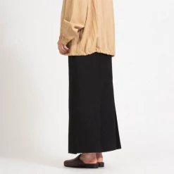 [STUDIO NICHOLSON WOMEN] JAYA ASYMMETRIC DRAPE SKIRT _ BLACK