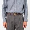 [T.T] LOT.003 HICKOK BELT _ MUD DYED BROWN