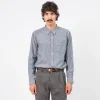 [T.T] LOT.106 NARROW COLLAR SHIRT _ INDIGO CHAMBRAY