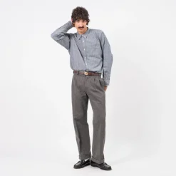 [T.T] LOT.106 NARROW COLLAR SHIRT _ INDIGO CHAMBRAY