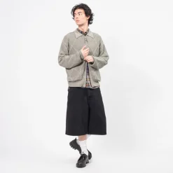 [UNAFFECTED] SHIRT ZIP-UP KNIT CARDIGAN _ SAND