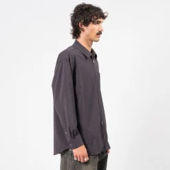 [YOKO SAKAMOTO] ZIP SHIRT _ CHARCOAL GREY